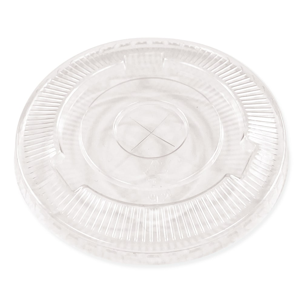 Boardwalk Cold Cup Straw-Slot Lids, Fits 9 Oz Squat/12 Oz PET Cups, Pack Of 100 Lids MPN:BWKPET912STRAWPK