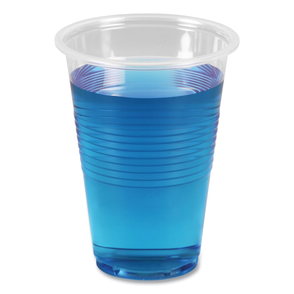 Boardwalk Plastic Cold Cups, 16 Oz, Clear, Sleeve Of 50 Cups, Carton Of 20 Sleeves MPN:BWKTRANSCUP16CT