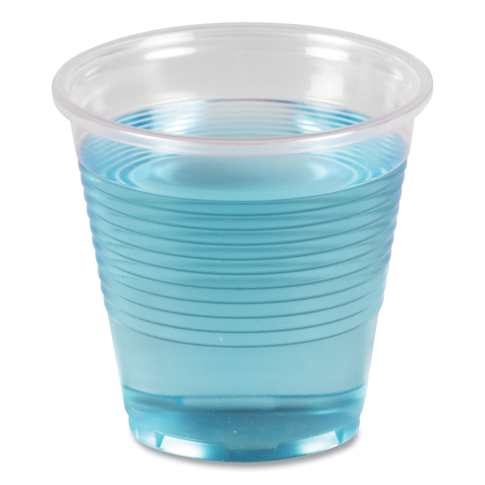 Boardwalk Plastic Cold Cups, 5 Oz, Clear, Sleeve Of 100 Cups, Carton Of 25 Sleeves MPN:BWKTRANSCUP5CT