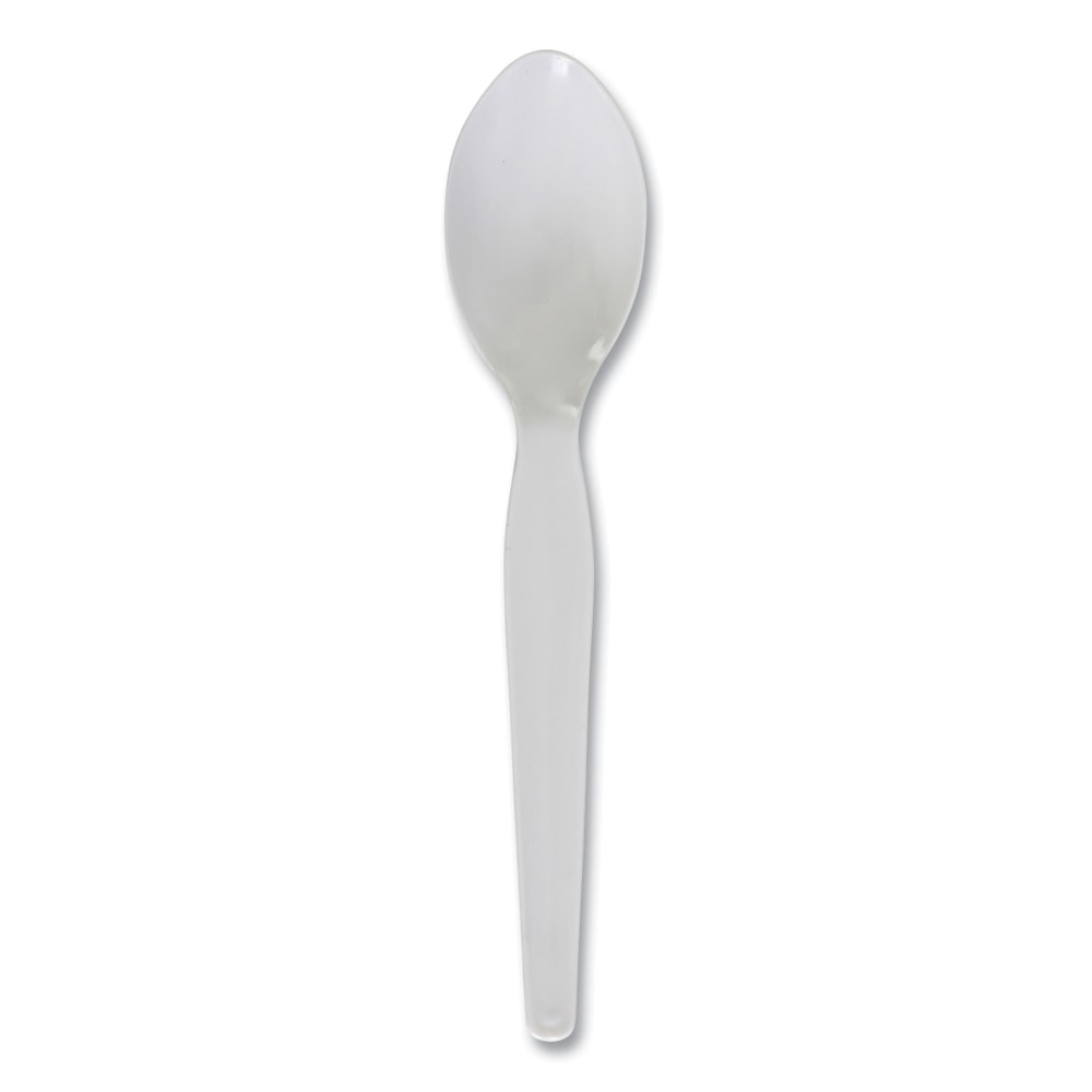 Boardwalk Heavyweight Polystyrene Cutlery, Teaspoons, 6-3/16inL, White, Carton Of 1, 000 Teaspoons MPN:BWKSPOONHW