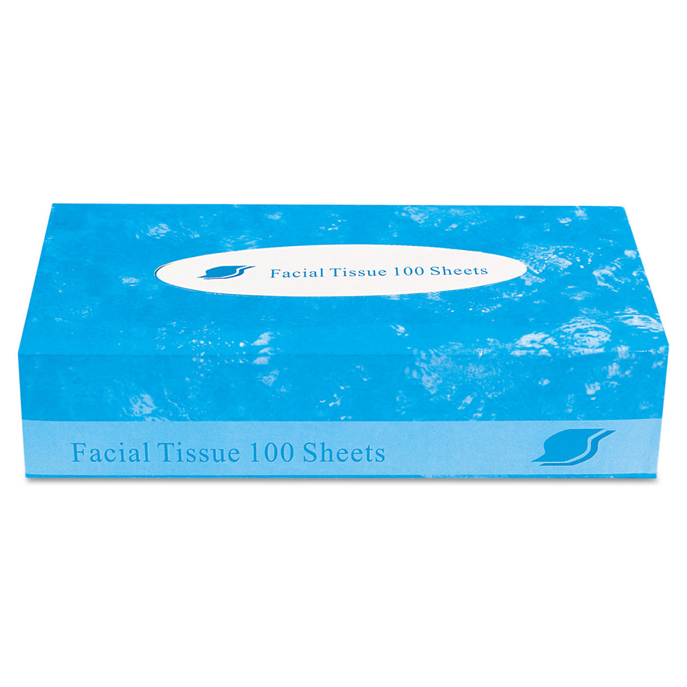 GEN Boxed Facial Tissue, 2-Ply, White, 100 Sheets/Box, 30 Boxes/Carton MPN:GENFACIAL30100B