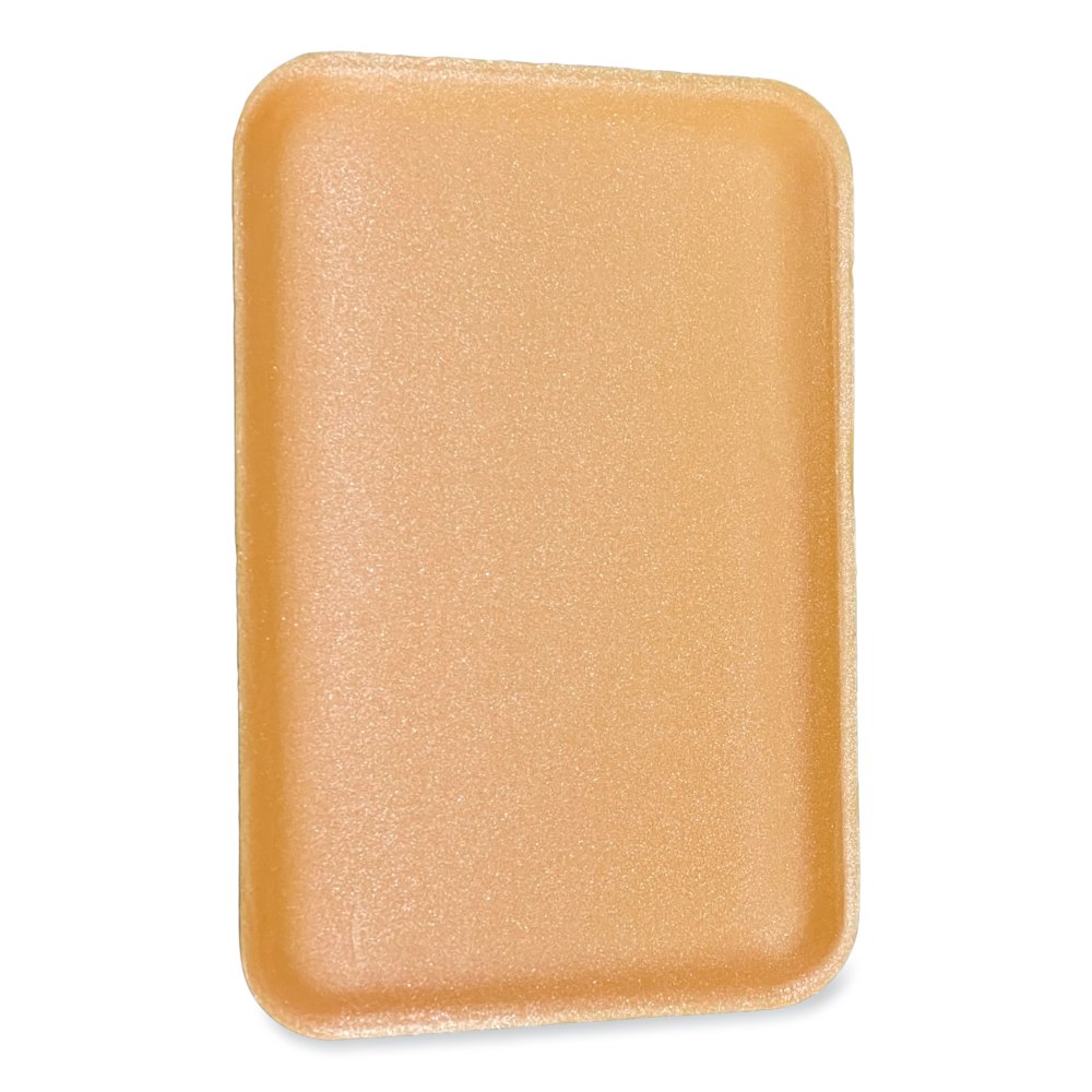 GEN Meat Trays, 2-3/4inH x 13-13/16inW x 9-1/4inD, Yellow, Pack Of 100 Trays MPN:1014YEL