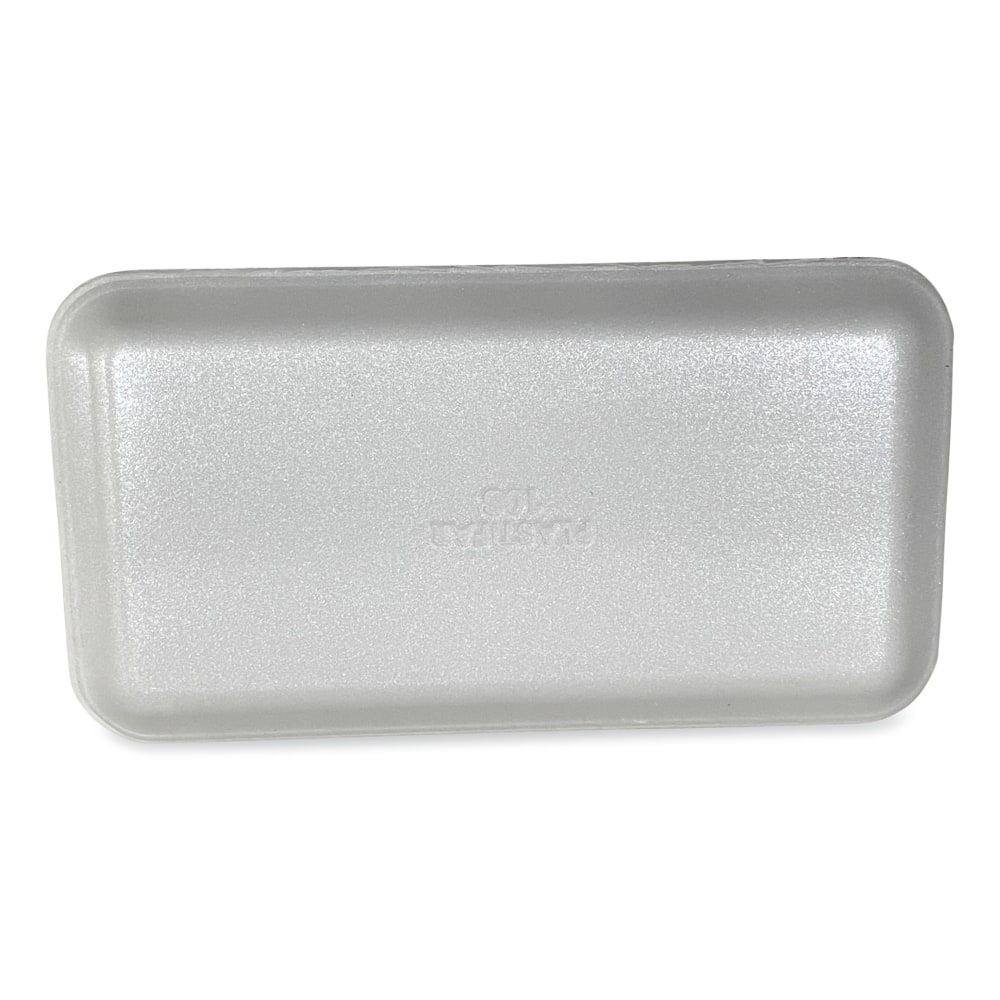 GEN Meat Trays, #10S, 11/16inH x 10-15/16inW x 5-3/4inD, White, Pack Of 500 Trays MPN:10SWH