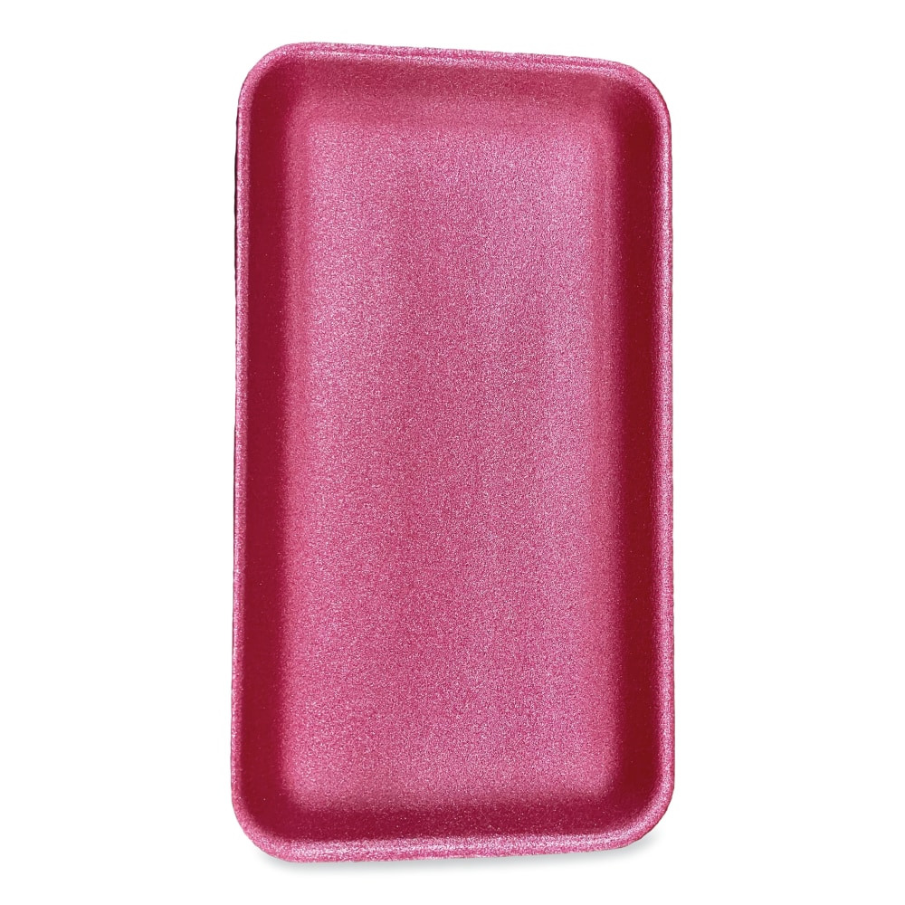 GEN Meat Trays, #1525, 3/4inH x 14-1/2inW x 8inD, Pink, Pack Of 250 Trays MPN:1525PINK