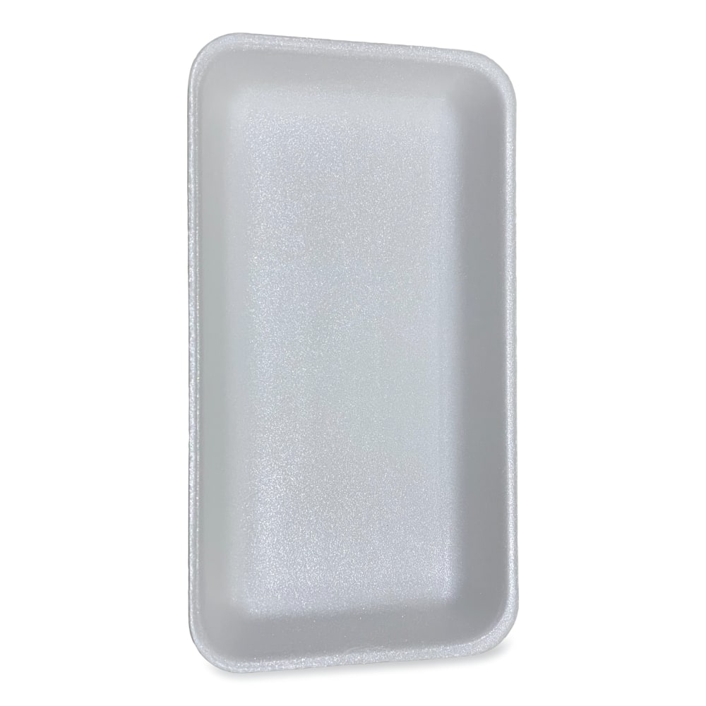 GEN Meat Trays, #15P, 1-3/8inH x 14-1/2inW x 7-15/16inD, White, Pack Of 200 Trays MPN:15PWH