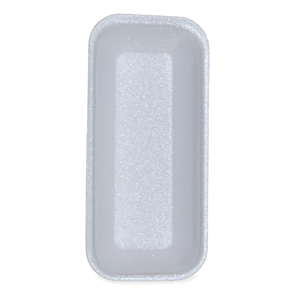 GEN Meat Trays, #1.5, 1-1/8inH x 8-7/16inW x 4inD, White, Pack Of 1, 000 Trays MPN:15WH