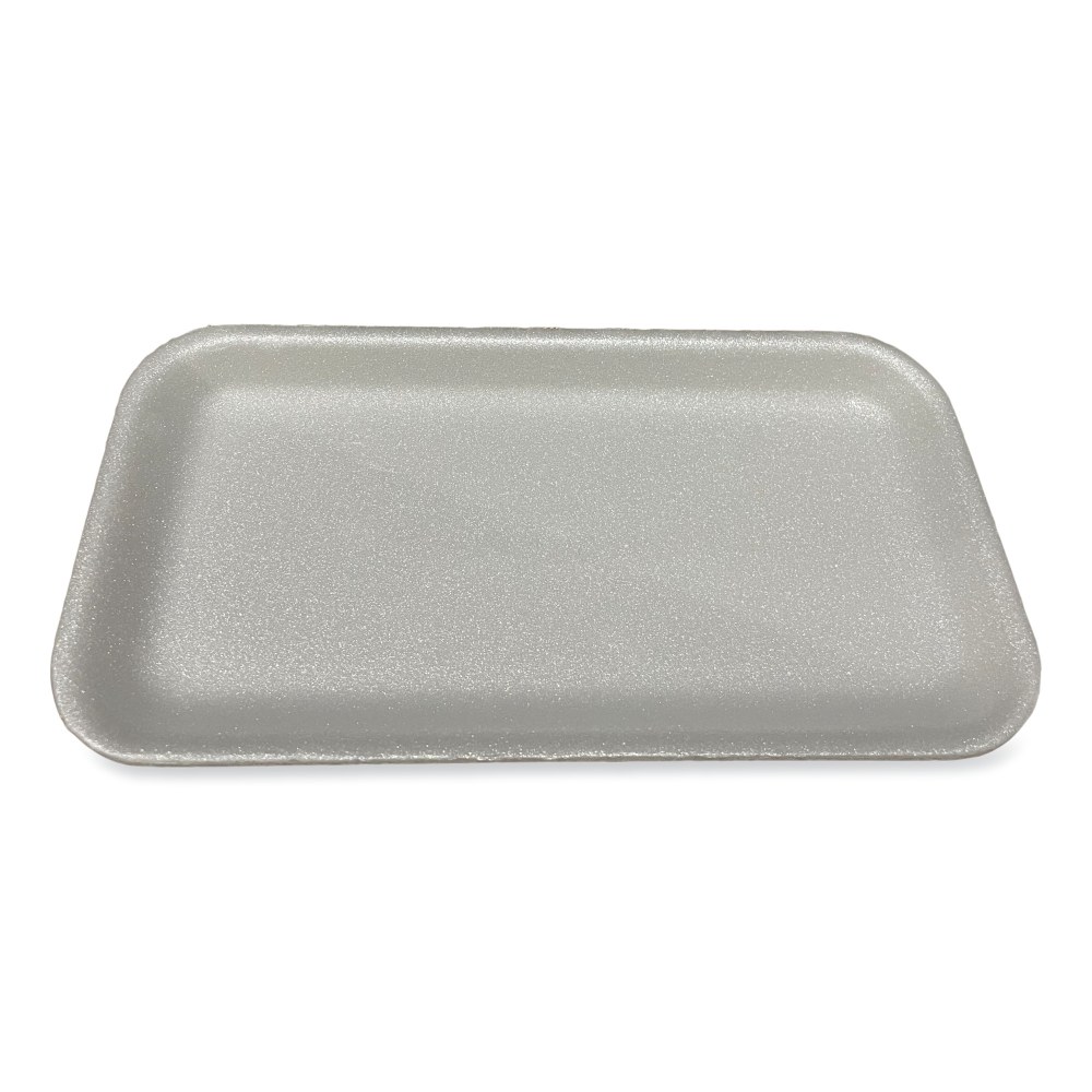 GEN Meat Trays, #17S, 11/16inH x 8-1/2inW x 4-3/4inD, White, Pack Of 500 Trays MPN:17SWH