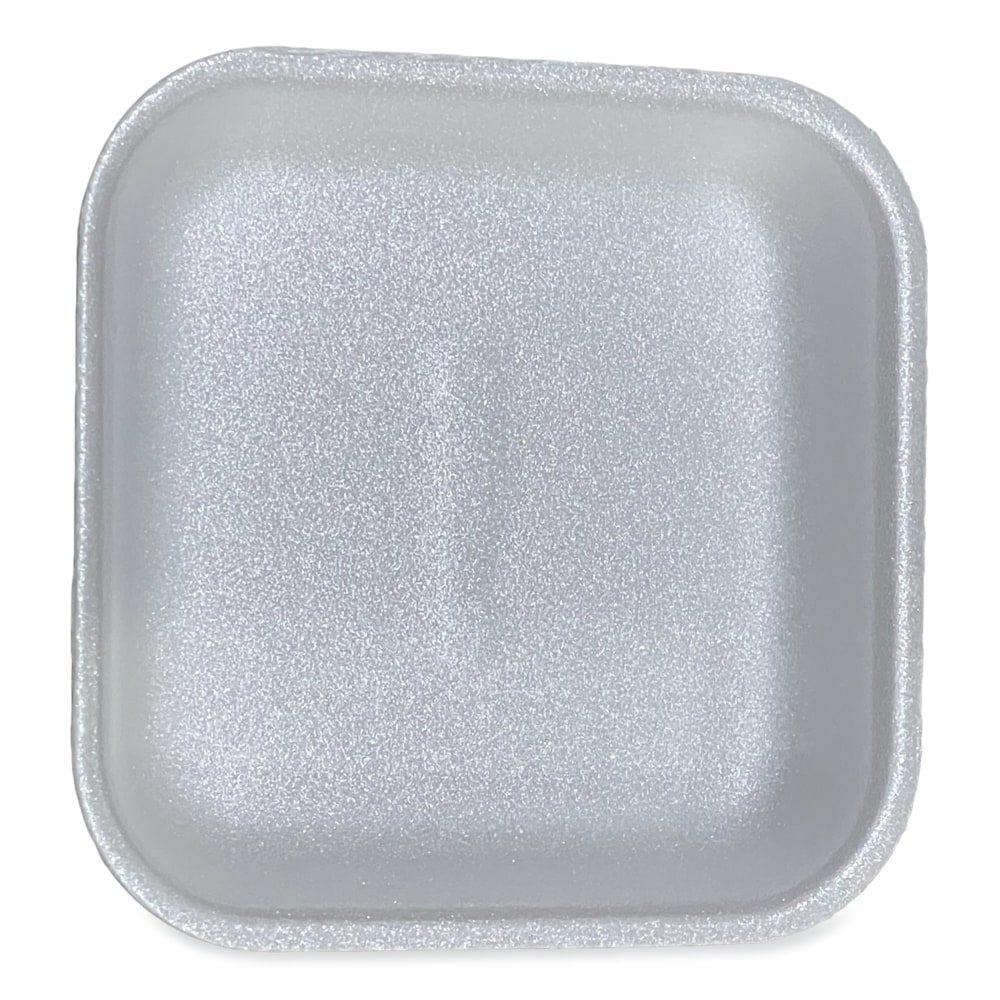 GEN Meat Trays, #1, 1-1/8inH x 5-7/16inW x 5-7/16inD, White, Pack Of 500 Trays MPN:1WH