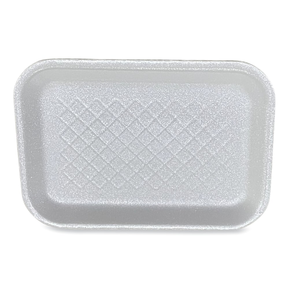 GEN Meat Trays, #2S, 3/4inH x 8-1/2inW x 6inD, White, Pack Of 500 Trays MPN:2SWH