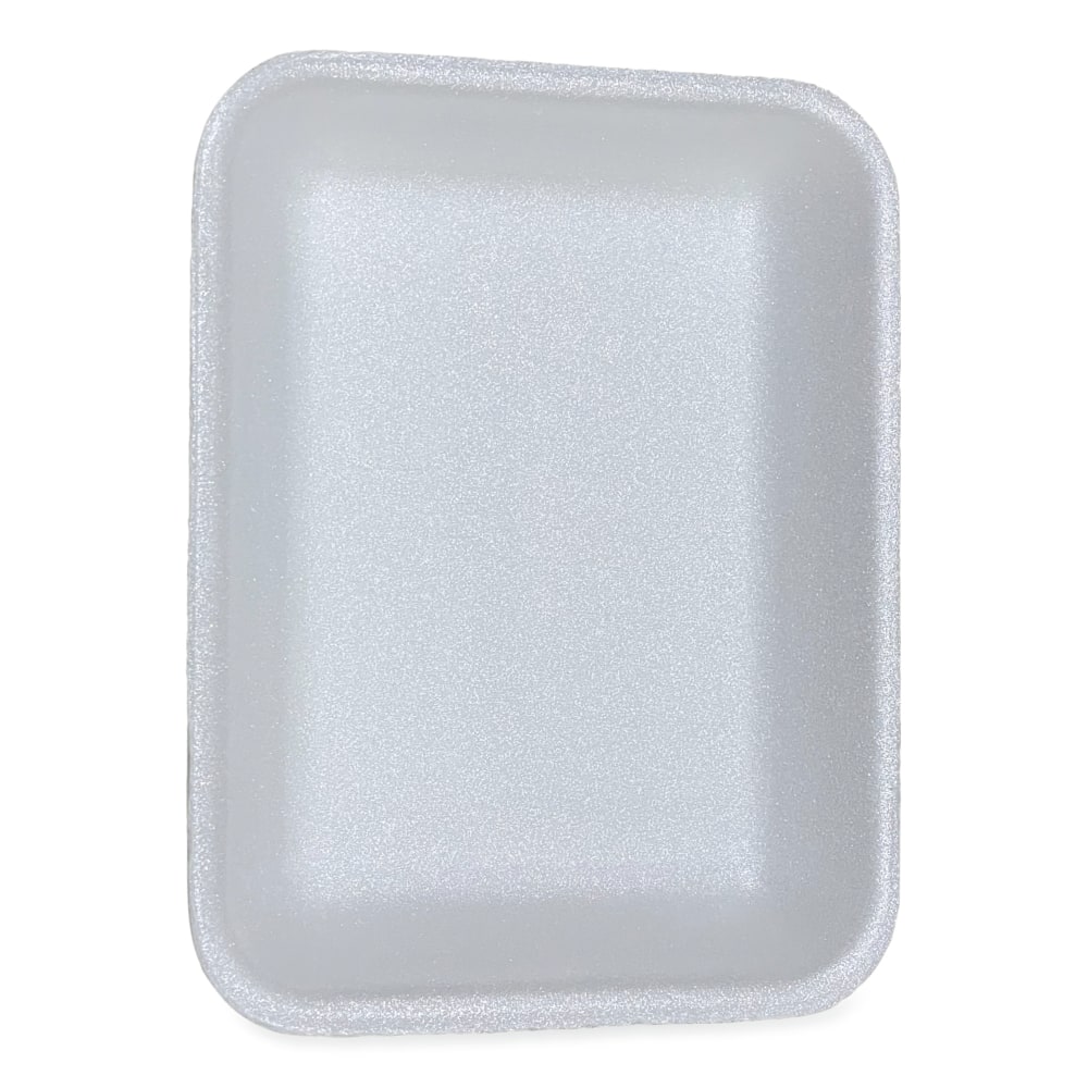 GEN Meat Trays, #3P, 1-1/8inH x 8-3/4inW x 6-5/8inD, White, Pack Of 400 Trays MPN:3PWH
