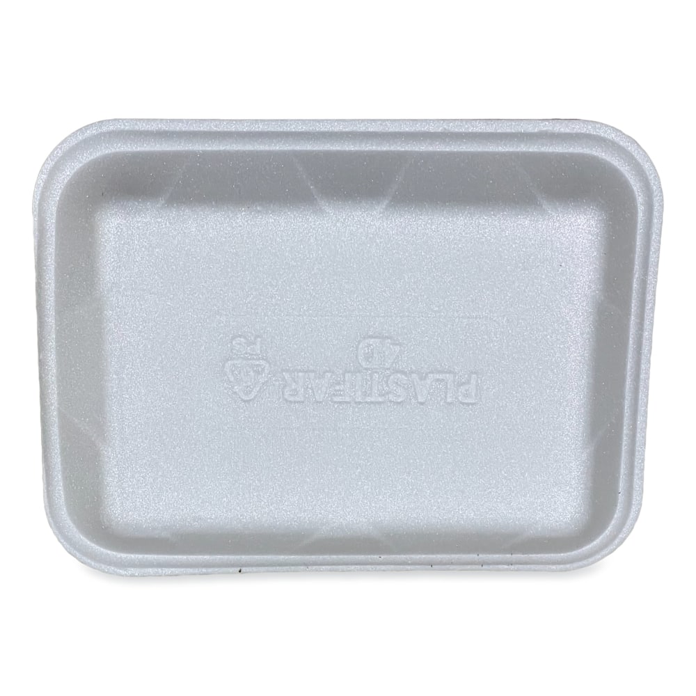 GEN Meat Trays, #4D, 1-3/8inH x 9-1/2inW x 7-1/8inD, White, Pack Of 500 Trays MPN:4DWH