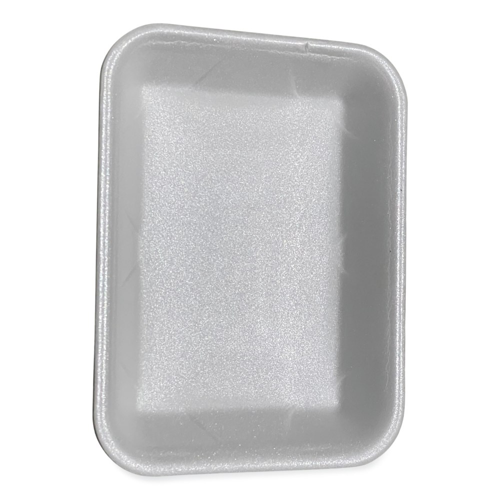 GEN Meat Trays, #4P, 1-1/4inH x 9-1/2inW x 7-1/4inD, White, Pack Of 500 Trays MPN:4PWH