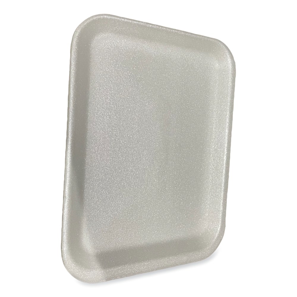 GEN Meat Trays, #4S, 1/16inH x 9-1/4inW x 7-1/4inD, White, Pack Of 500 Trays MPN:4SWH