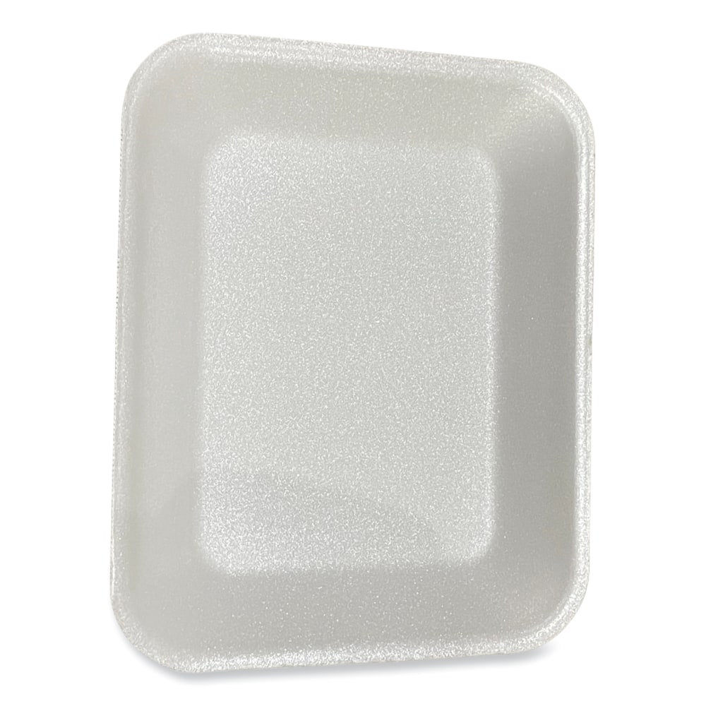 GEN Meat Trays, #8P, 1-1/2inH x 10-13/16inW x 8-7/8inD, White, Pack Of 200 Trays MPN:8PWH