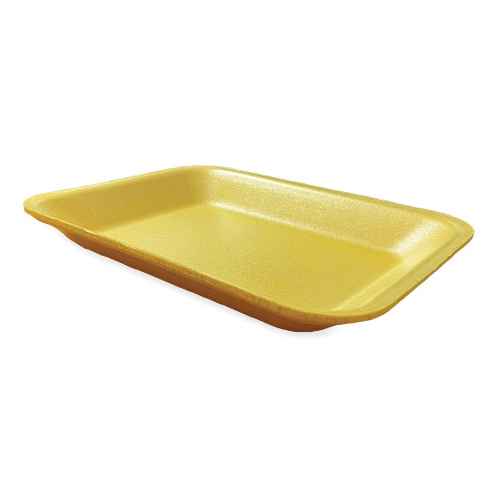 GEN Meat Trays, #8P, 8-7/8inH x 10-13/16inW x 1-1/2inD, Yellow, Pack Of 200 Trays MPN:8PYEL