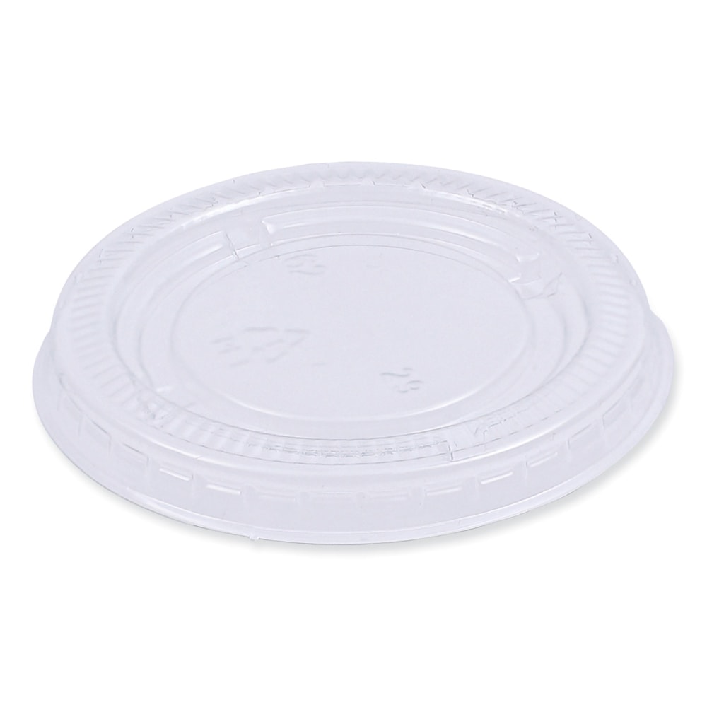 Boardwalk Souffle/Portion Cup Lids, Fits 1.5 Oz and 2 Oz Portion Cups, Clear, Carton Of 2, 500 Lids MPN:BWKPRTLID2