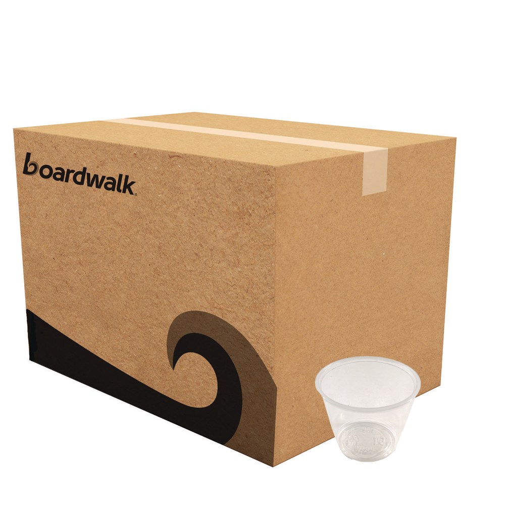 Boardwalk Polypropylene Souffle/Portion Cups, 5.5 Oz, 5-1/2inH x 5-1/2inW x 5-1/2inD, Translucent, Pack Of 2, 500 Cups MPN:BWKPRTN55TS