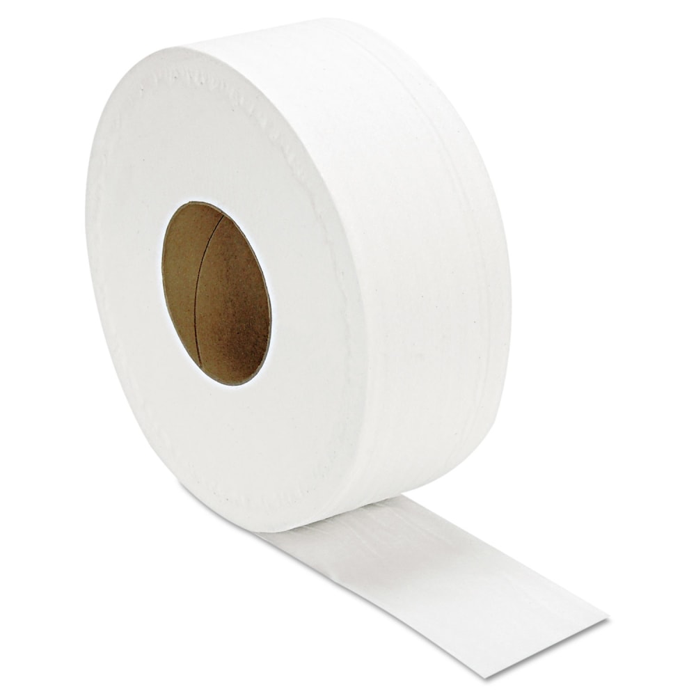 GEN JRT Jumbo Bath Tissue, Septic Safe, 2-Ply, White, 3.3in x 1, 000 ft, 12 Rolls/Carton MPN:GENJRT1000
