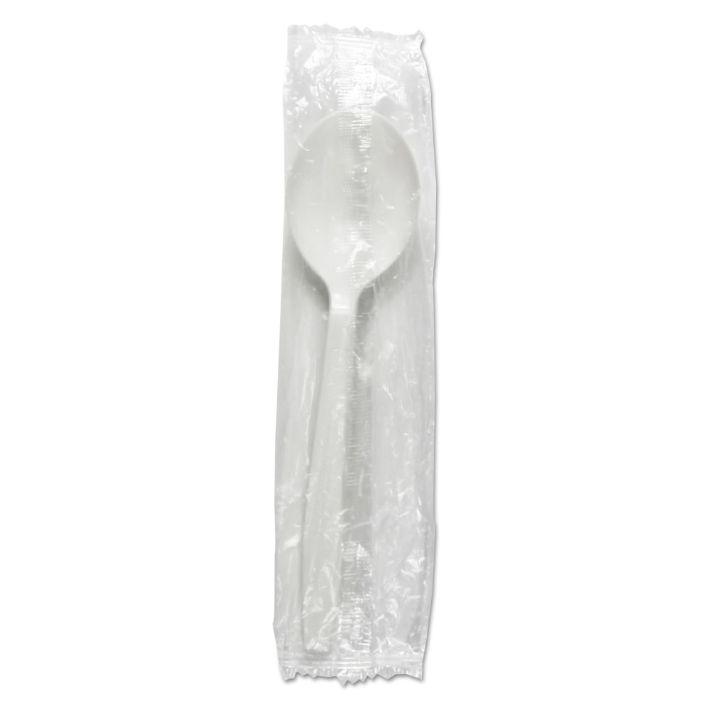Boardwalk Heavyweight Wrapped Polypropylene Soup Spoons, White, Pack Of 1000 Spoons MPN:BWKSSHWPPWIW