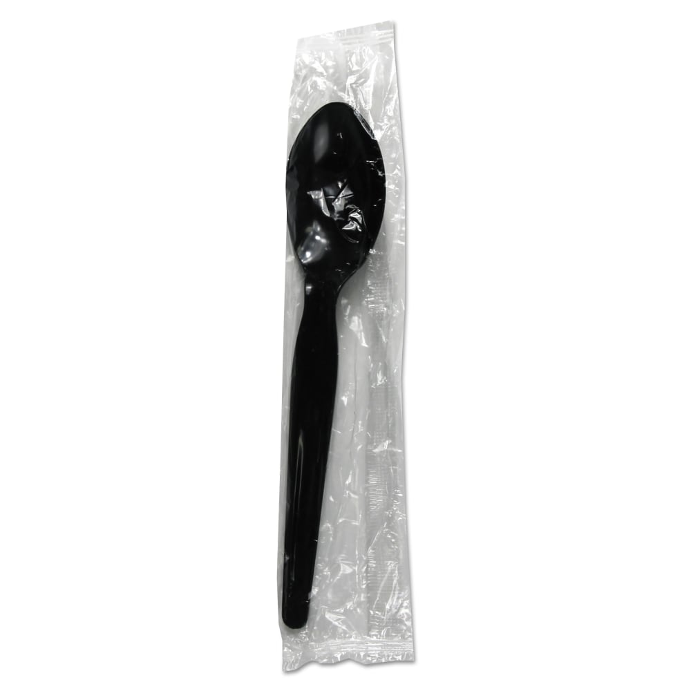 Boardwalk Heavyweight Wrapped Polystyrene Teaspoons, Black, Pack Of 1000 Spoons MPN:BWKTSHWPSBIW