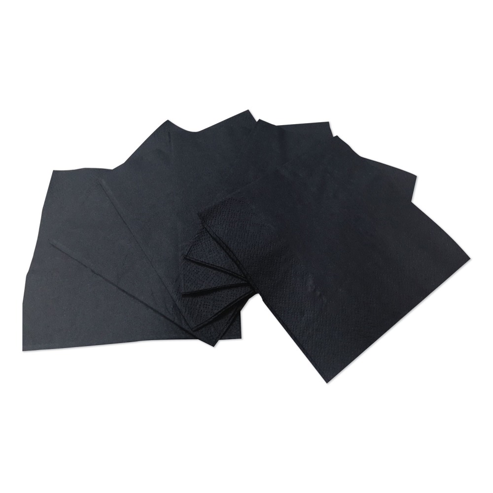 GEN Cocktail Napkins, 1-Ply, 9w x 9d, Black, 4, 000/Carton MPN:1401