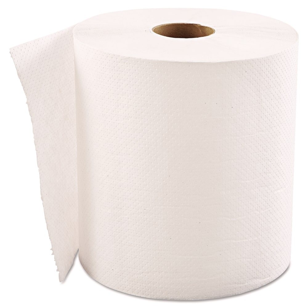 GEN Hardwound Roll Towels, 1-Ply, 8in x 600 ft, White, 12 Rolls/Carton MPN:GENHWTWHI
