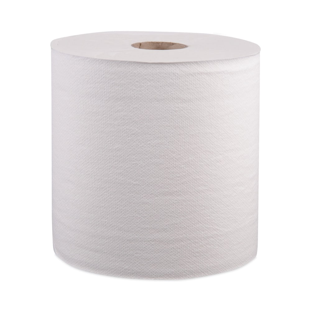 Windsoft Hardwound Roll Towels, 1-Ply, 8in x 800 ft, White, 6 Rolls/Carton MPN:WIN12906