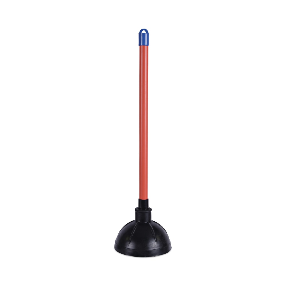 Boardwalk Rubber Toilet Plunger, 18in, Red/Black MPN:BWK09201EA