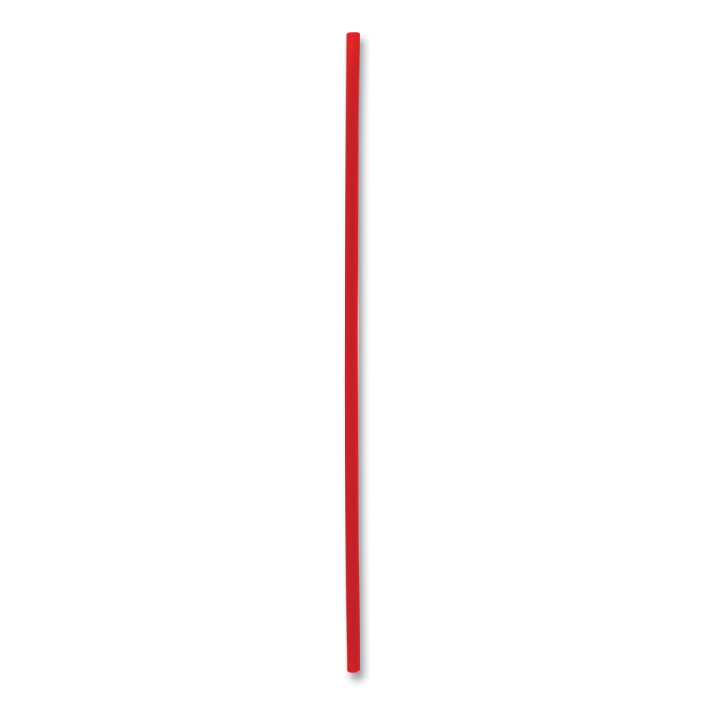 Boardwalk Single-Tube Stir-Straws, 5-1/4in, Polypropylene, Red, Pack Of 1, 000 Straws, Carton Of 10 Packs MPN:BWKSTRU525R10