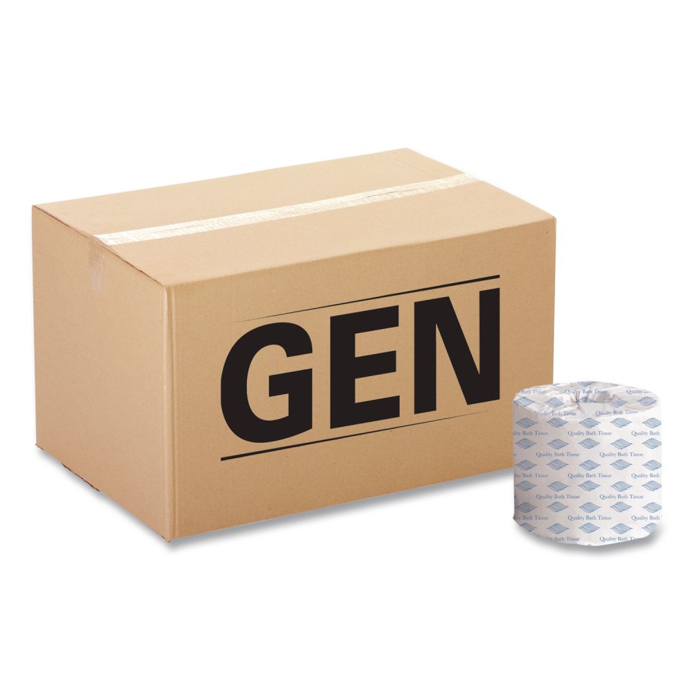General Standard Bath Tissue, 2-Ply, White, 4x 3, 400 Sheets/Roll, 96 Rolls/Carton - 2 Ply - 400 Sheets/Roll - GEN248 MPN:GEN248