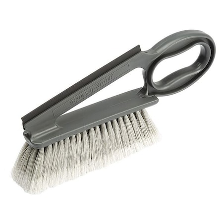 Bench Brush, 5 in L Handle, 9 in L Brush, Gray, Plastic, 14 in L Overall MPN:740