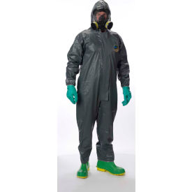 Lakeland Pyrolon® Plus 2 Disposable FR Coverall 2XL Hood Elastic Wrists/Ankles 6/Cas 7428B 51130-4X