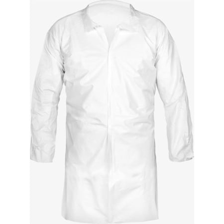 Disposable Lab Coat, MicroMax® NS, Snaps Closure, White, 2XL, 30 PK MPN:CTL140-2X