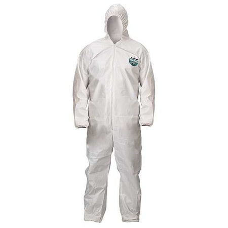 Disposable Coverallss, Hooded Coverall, 2XL, MicroMax® NS, Elastic Wrist, Elastic Ankle, White MPN:CTL428V-2X