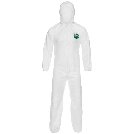 Disposable Coverallss, Hooded Coverall, M, MicroMax® NS, Elastic Wrist, Elastic Ankle, White MPN:CTL428V-MD
