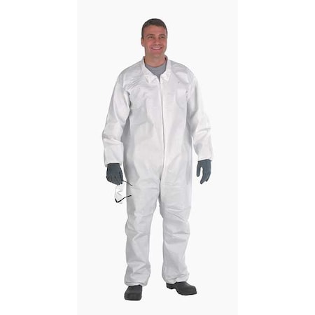 Disposable Coverallss, Hooded Coverall, XL, MicroMax® NS, Elastic Wrist, Elastic Ankle, White MPN:CTL428V-XL