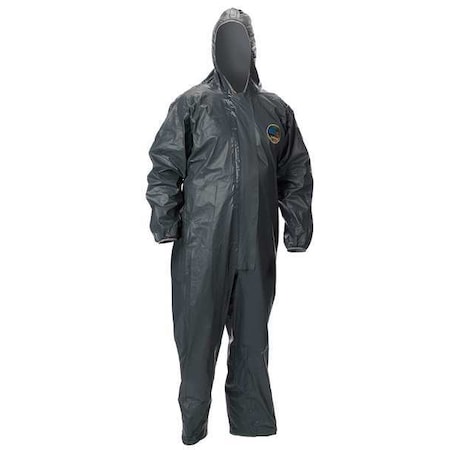 Chemical Resistant Coveralls, Hooded Coverall, 3XL, Pyrolon® CRFR, Elastic Wrist, Elastic Ankle MPN:LS51130-3X