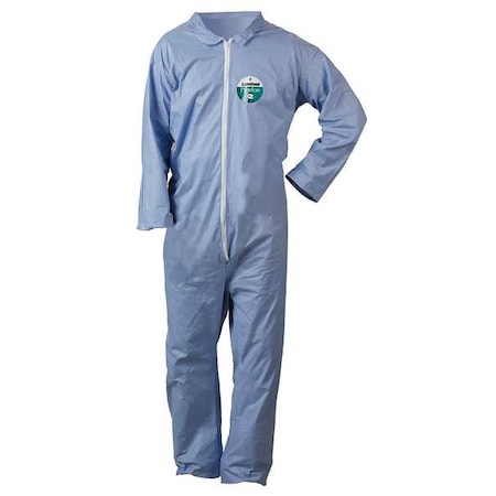 Flame-Resistant Coverall, 4Xl, Blue, Pyrolon® Plus 2, zipper MPN:LS7412-4XB