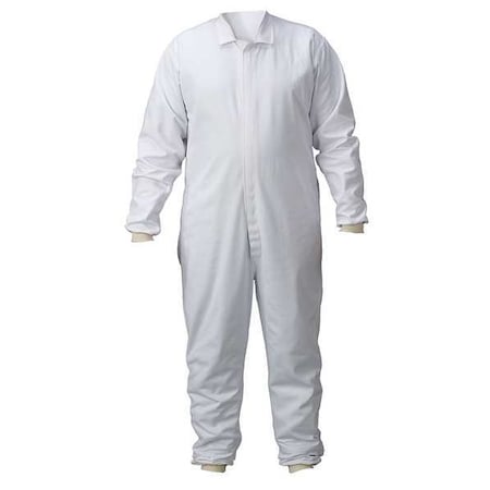 Lab Coverall, Cotton, 7.5 oz Fabric Weight, 29 in Inseam, White, 24x44 MPN:PBLC314-2444