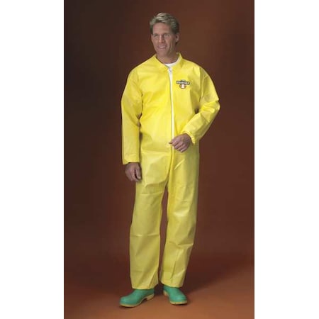 Chemical Resistant Coveralls, Collared Coverall, M, ChemMax® 1, Elastic Wrist, Elastic Ankle MPN:PBLC55417-MD