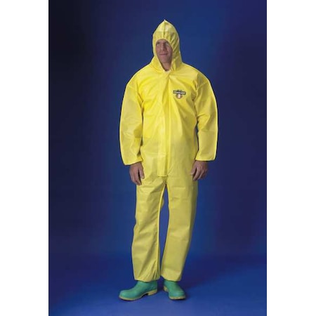 Chemical Resistant Coveralls, Hooded Coverall, L, ChemMax® 1, Elastic Wrist, Elastic Ankle MPN:PBLC55428-LG