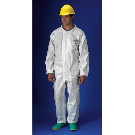 ChemMax® 2 Collared Chemical Resistant Coveralls, ChemMax® 2, 4.3 oz Fabric Weight, White, 3XL MPN:PBLC72110-3X