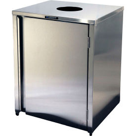 Lakeside® 35 Gallon Top Access Waste & Recycling Station 1 Compartment Stainless Steel 3310