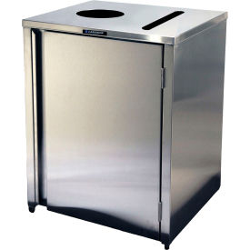 Lakeside® 23 Gallon Top Access Waste & Recycling Station 2 Compartments Stainless Steel 3312