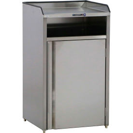 Lakeside® 35 Gallon Front Access Waste & Recycling Station 1 Compartment Stainless Steel 4310