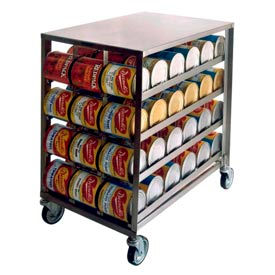 Lakeside® 458-Stainless Steel Can Rack 72(#10 Cans) 96(#5 Cans) 458