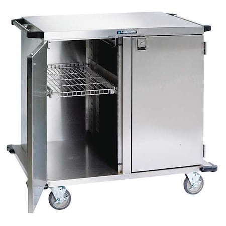 Surgical Case Cart, Stainless Steel, 300 lb Load Capacity, 2 Shelves, 29 in L, 48 in W, 54 in H MPN:6937