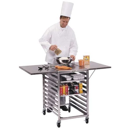 Portable Prep Table, 35 x 52 3/4 x 29.25