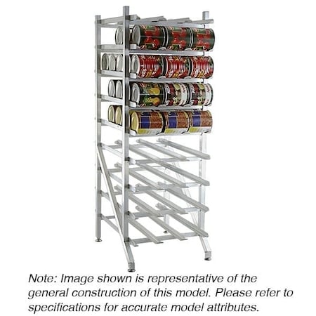 Can Rack, 77 1/4 in H, 8 Shelves MPN:335