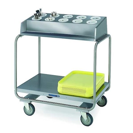 Stainless Steel Tray N Silver Cart; Holds (120) 16